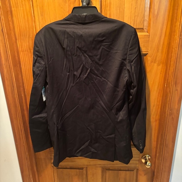 Boss Super 120 Trabaldo Togna 1840 Virgin Wool Suit Jacket Blazer Black 42L NWOT - Picture 3 of 8